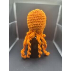 Crocheted Orange Octopus